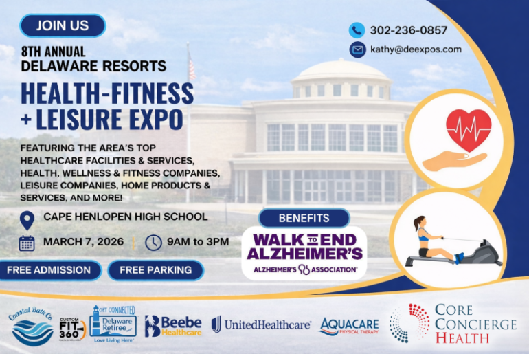 Join us at the Health, Fitness & Leisure Expo at Cape Henlopen High School