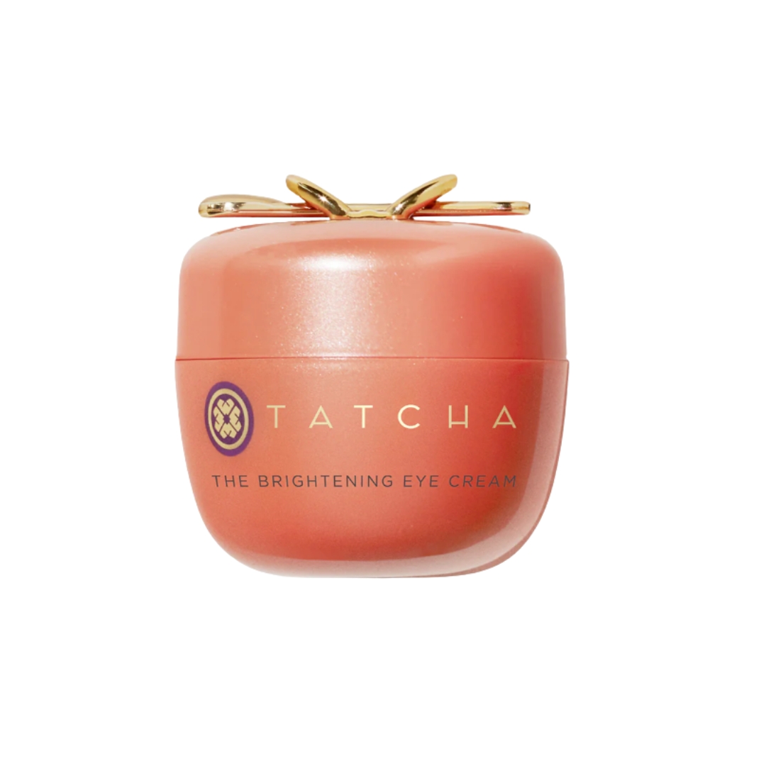 A product shot of the Tatcha Brightening Eye Cream, on a white background