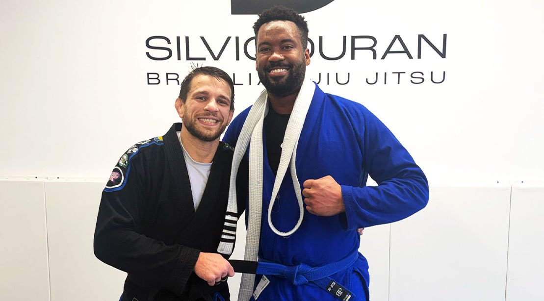 Fox and Friends co-host Lawrence Jones with his BJJ trainer