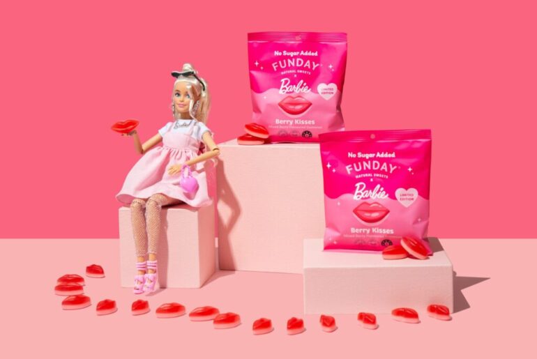 Funday and Barbie Unveil 'Berry Kisses' Gummies: Experience Fun and Wellness in a Bite!
