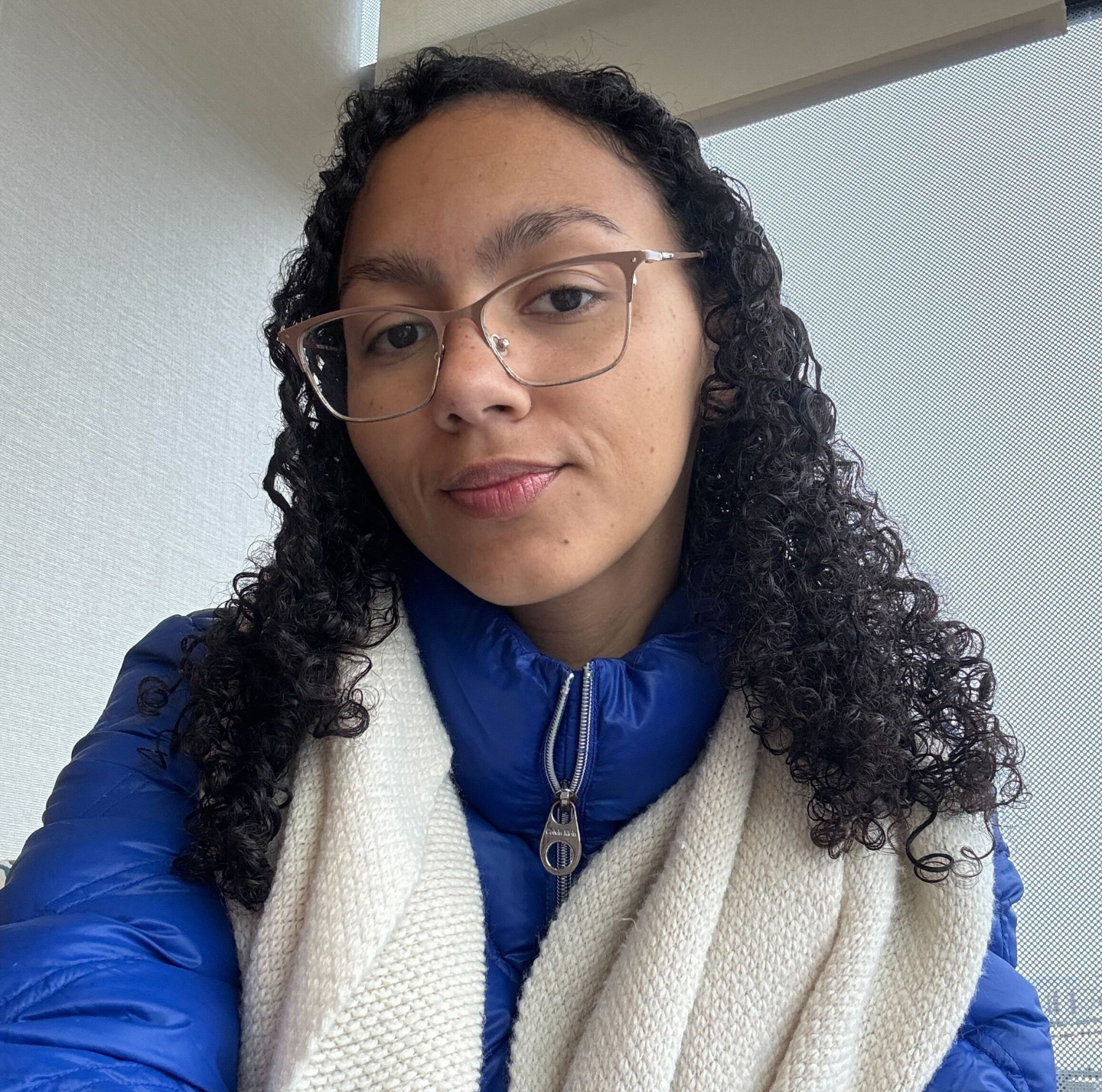 Assistant beauty editor Sabrina Talbert after using the Ouidad Advanced Climate Control Anti-Frizz Conditioner