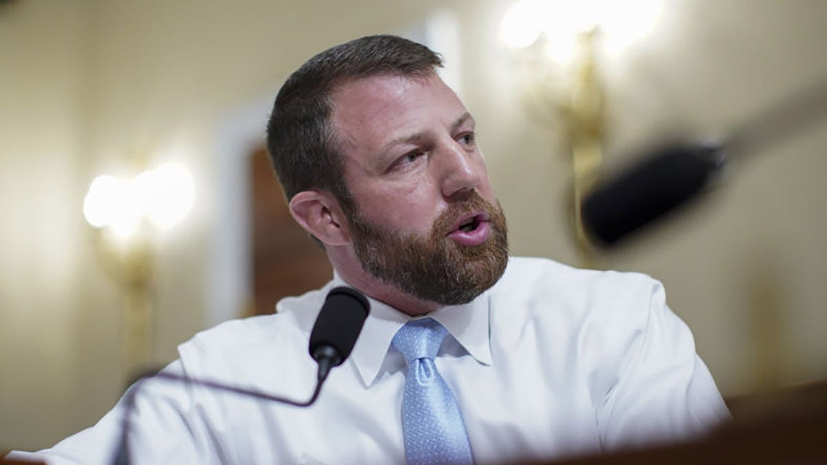Rep. Markwayne Mullin speaking during a House Intelligence Committee hearing in Washington, D.C.