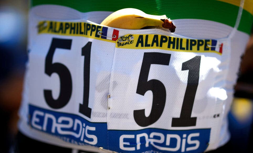 Bananas have been replaced by an energy gel 