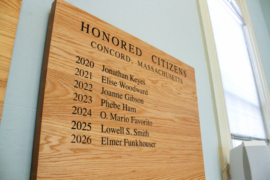 Elmer “Pete” Funkhouser is taking his place among an elite cohort of Concordians. Photo: Dakota Antelman/The Concord Bridge
