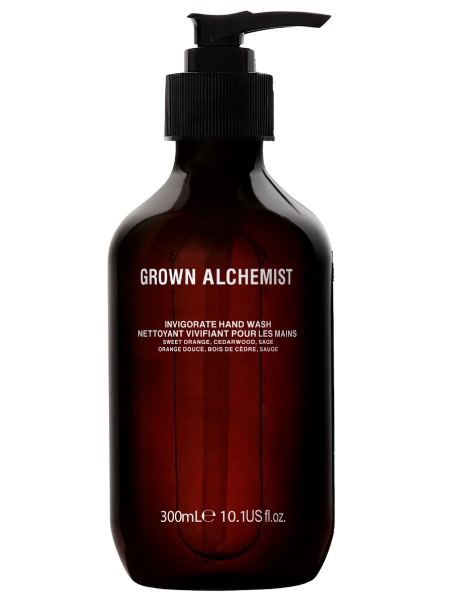 Grown Alchemist, Grown Alchemist Invigorate Hand Wash – Liquid Hand Soap With Aloe, Sweet Orange, Cedarwood & Sage – Gentle, Moisturizing Kitchen & Bathroom Soap, Natural Plant Based Gel Cleanser, 300ml