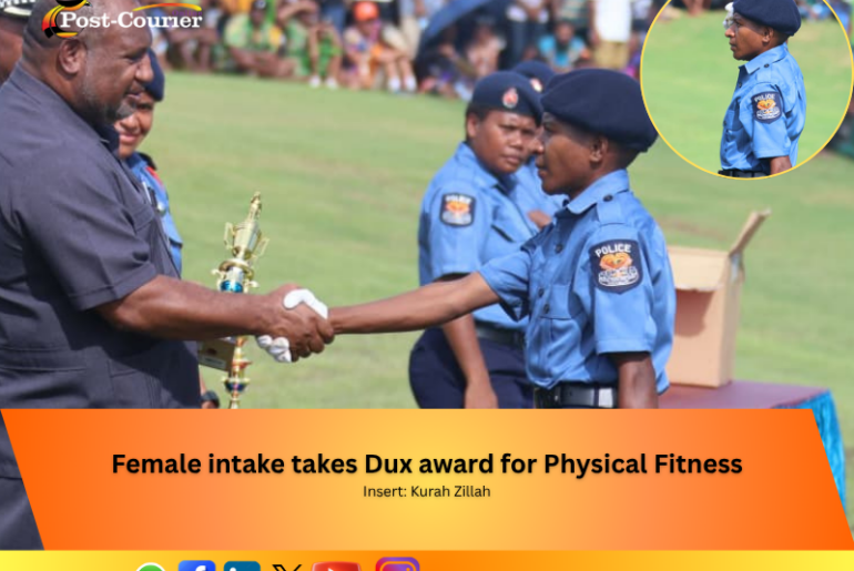 Female intake takes Dux award for Physical Fitness