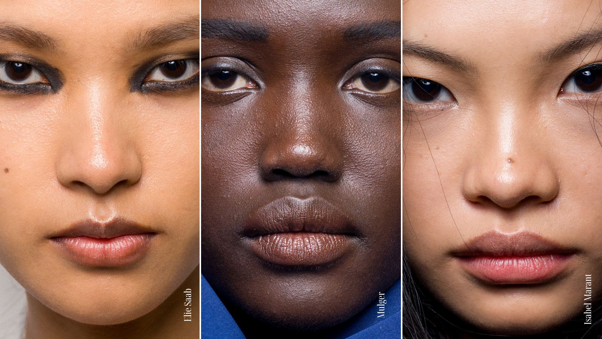 no mascara looks at Paris Fashion Week