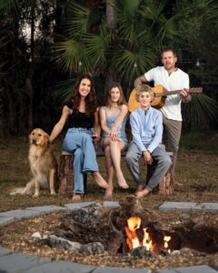 Kristi, Violet, Dewey, and Jeff. Photo by Nick Shirghio