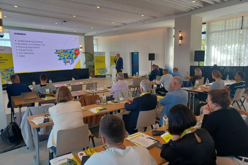 The event in Spain drew about 100 pig nutrition experts from all over Europe. Photo: Vincent ter Beek