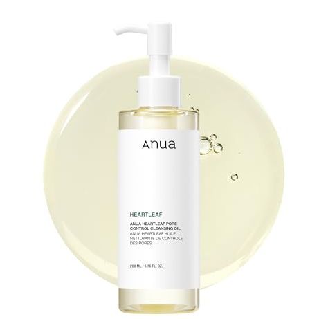 Anua Heartleaf Pore Control Cleansing Oil, Oil Cleanser for Face, Makeup Blackhead Remover, Korean Skin Care, Original, 200ml/6.76 Fl Oz
