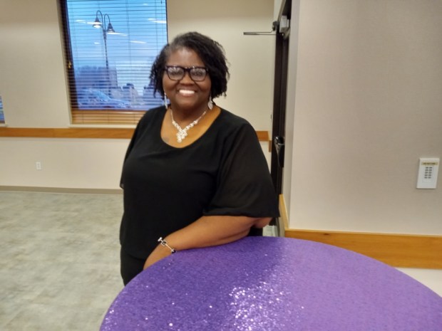 Tamara Jones, a member of the Vision of Beauty Cotillion, at the event before it started. (Bob Stascak - For The Morning Journal)