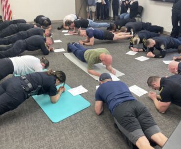 Police Plank Challenge at University Circle Police Dept. on 3/6/2026
