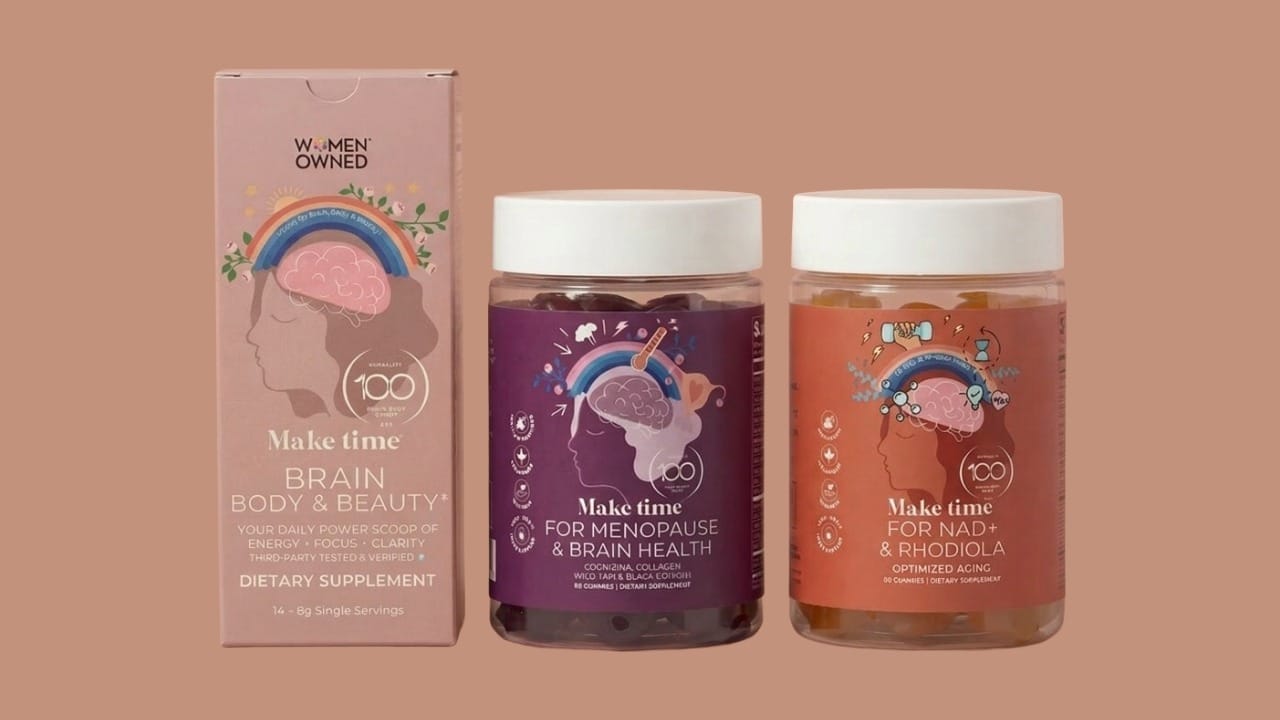 Make Time Wellness dietary supplement stick packs and gummies for women’s health Make Time Wellness dietary supplement stick packs and gummies for women’s health