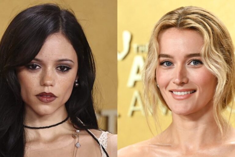 Jenna Ortega and Sarah Pigeon at the SAG Actor Awards 2026.