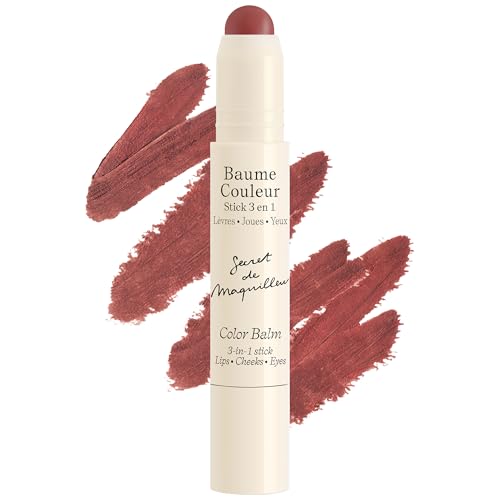 Embryolisse Color Balm 3-In-1 Stick, Mocha, Multi-Use Tint for Eyes Lips & Cheeks, Hydrating Balm With Centella Asiatica & Aloe Vera, Vegan, Fragrance Free, 0.08 Oz