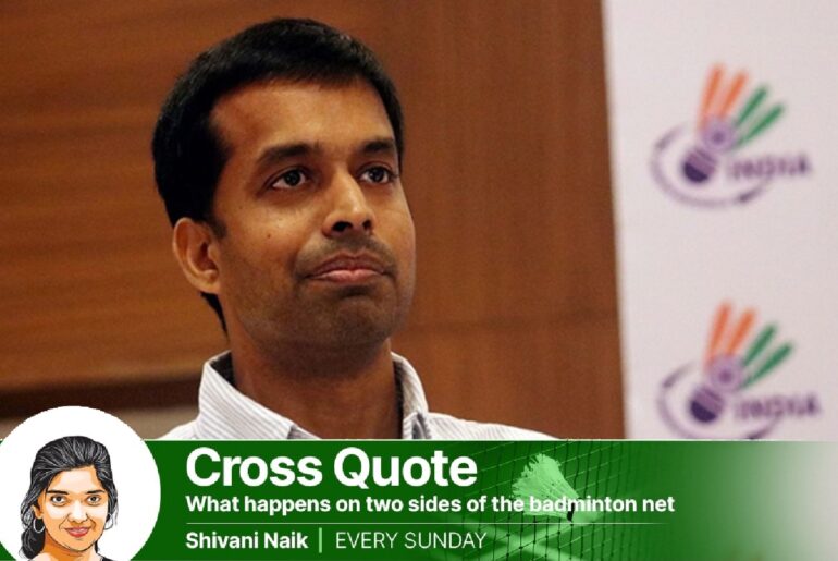 Former Indian shuttler Pullela Gopichand in action. (FILE)