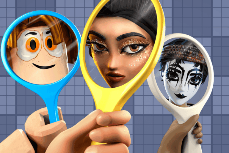 Roblox Avatar makeup.