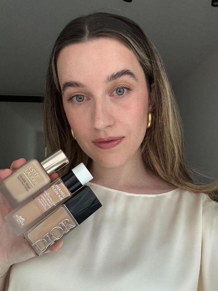 Deputy beauty editor Grace Lindsay testing new gen foundations