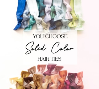 Shop Three Girls Solid Color Hair Ties