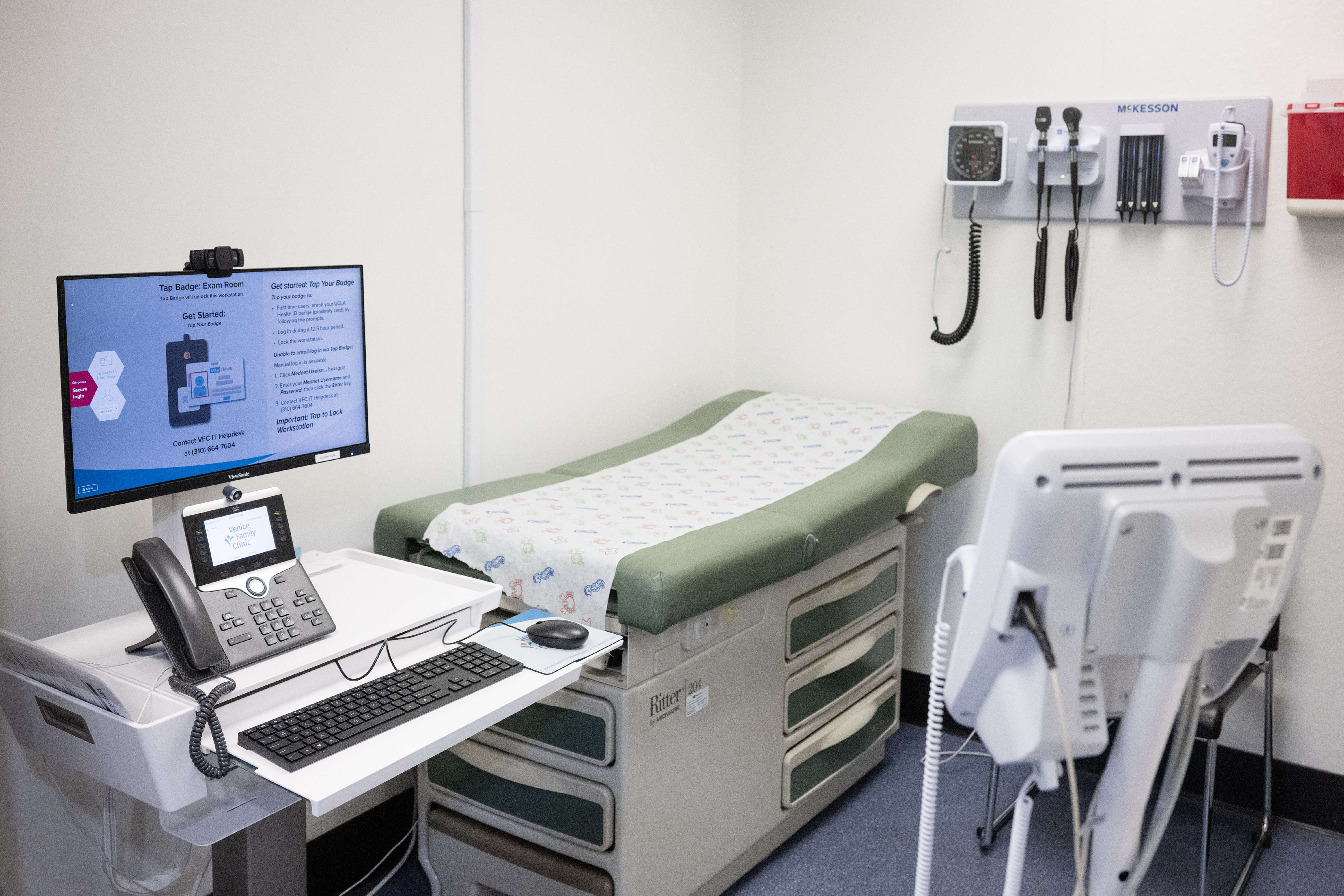 The interior of the new HSD Health and Wellness Center...