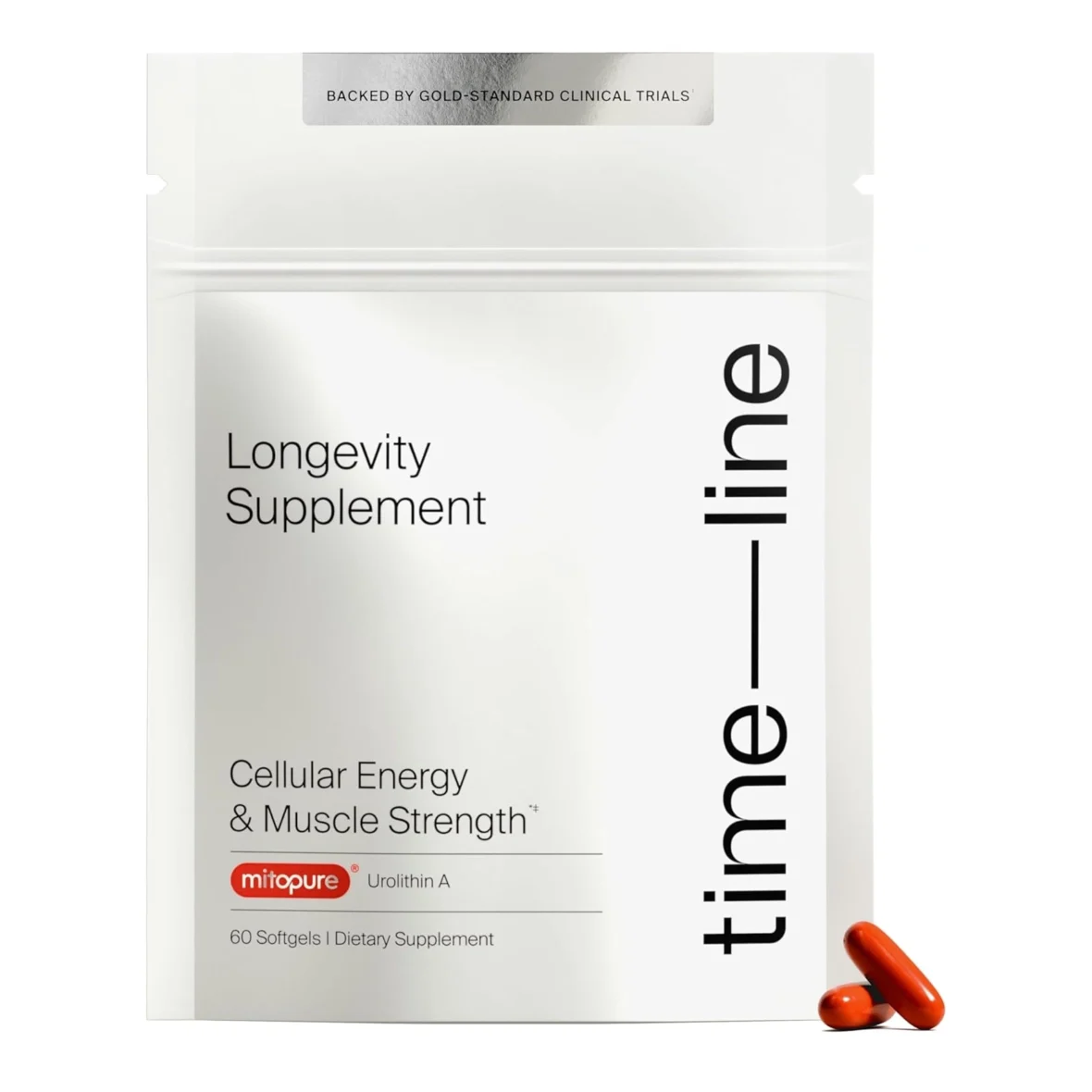 Timeline Mitopure Urolithin A Longevity Supplement Capsules