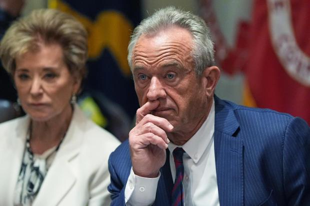 Education Secretary Linda McMahon and Secretary of Health and Human Services Robert F. Kennedy Jr.