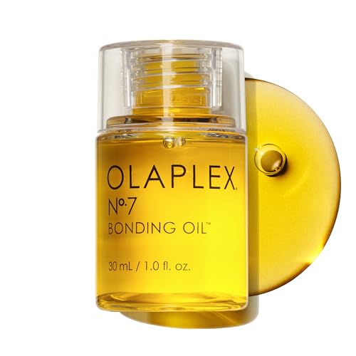 Olaplex Nº.7 Bonding Oil, Concentrated High-Shine Hair Oil | Heat Protectant, Smooths & Softens, Boosts Color Vibrancy, Controls Frizz Up to 72 Hours | for Coily, Curly, Wavy & Straight Hair, 30 Ml