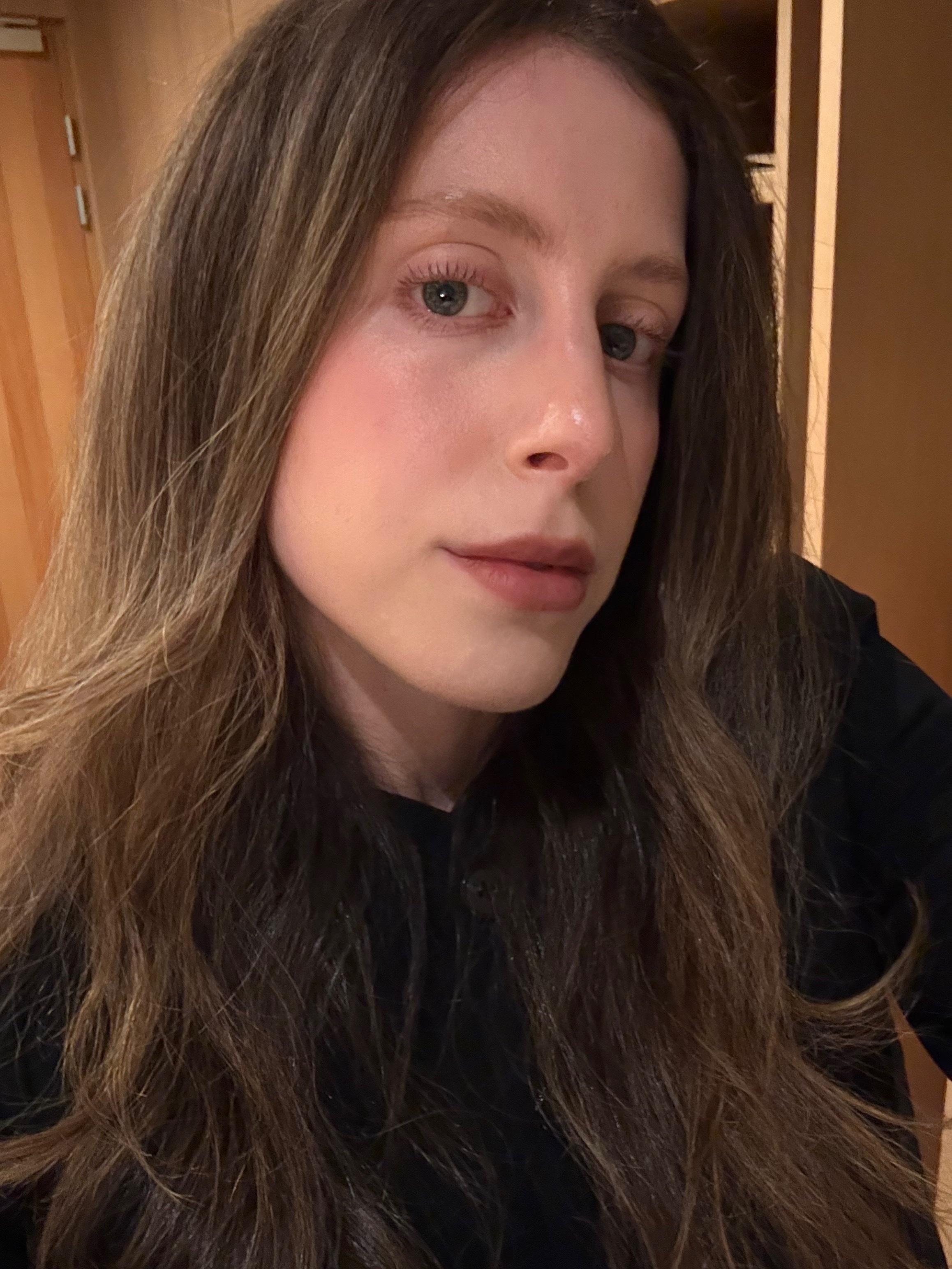 Jamie Schneider wearing Hailey Bieber's lip combo.