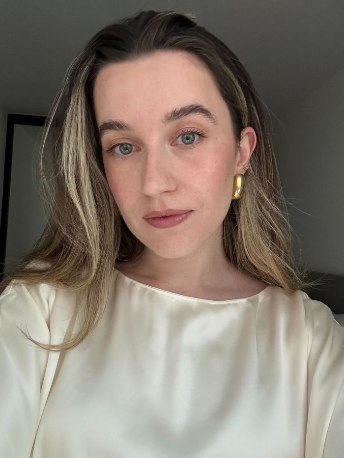 Deputy beauty editor Grace Lindsay testing Victoria Beckham's go-to lip combo