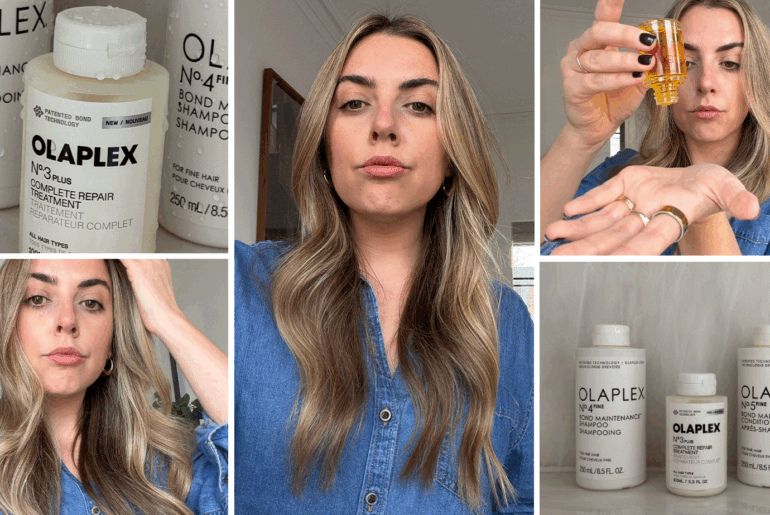 Shannon Lawlor using Olaplex No.3 Plus