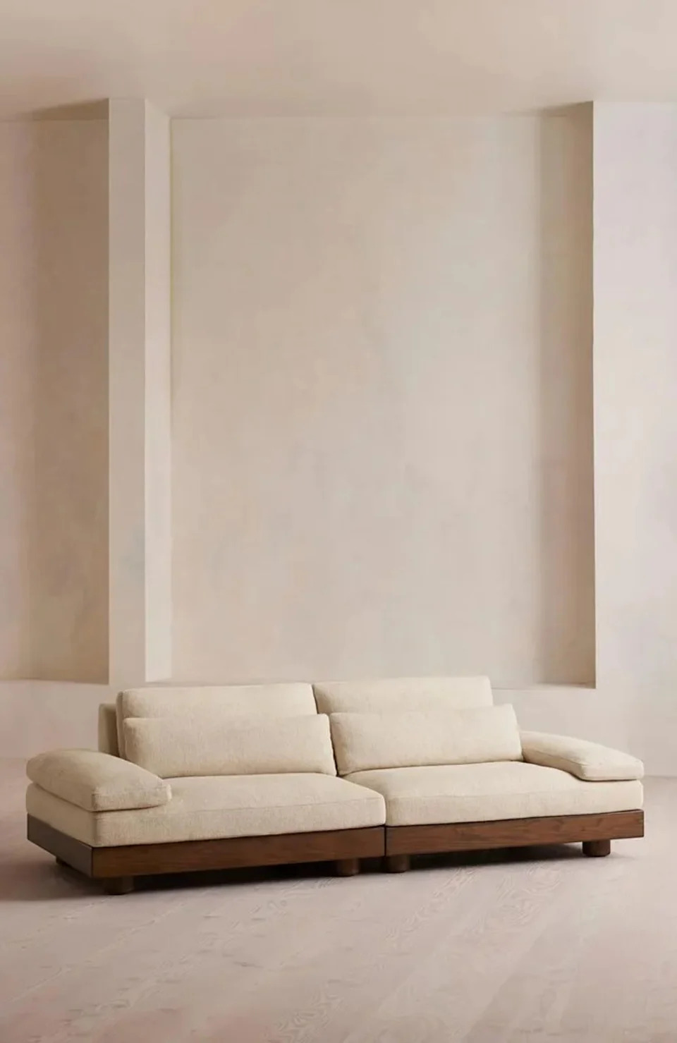 Soho Home Truro Modular Sofa, Three Seater, Textured Linen.