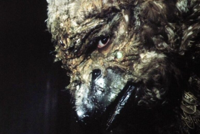 Close-up of the Beast from Juraj Herz's 'Beauty and the Beast' (1978), emphasizing the monster's detailed and unsettling makeup.