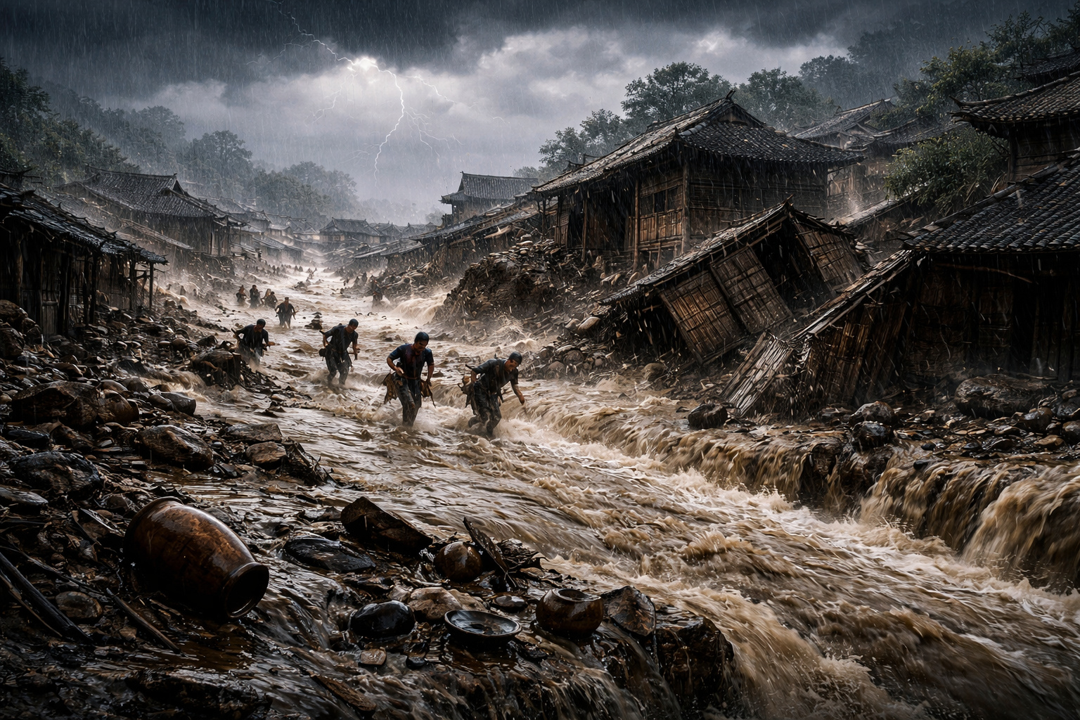 Pesquisadores da Universidade de Oxford descobriram que 140 anos de chuvas anuais acima de 1.000 mm levaram ao colapso da civilização Shijiahe há cerca de 3.950 anos: lagos se expandiram, planícies foram inundadas e uma população inteira abandonou suas cidades rumo às montanhas, em um padrão semelhante ao que modelos climáticos projetam para cidades costeiras do século atual