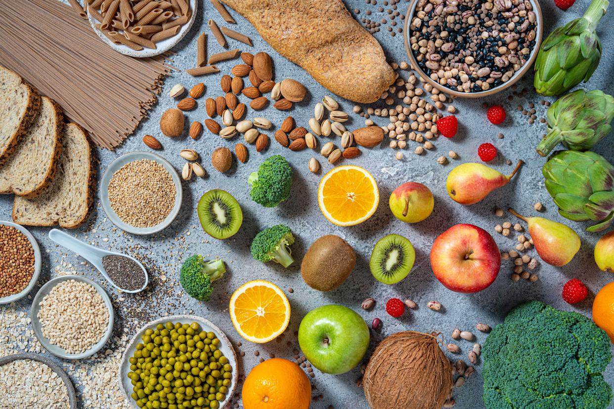 Foods with fiber tend to contain a mix of soluble and insoluble fiber.Credit: MEDITERRANEAN / Getty Images