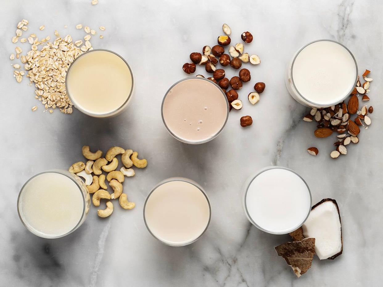 Like cow's milk, many store-bought plant milks are fortified with vitamin D.Credit: Pinkybird / Getty Images