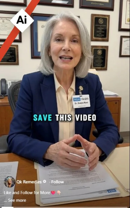 <span>Screenshot of a Facebook reel captured on March 20, 2026</span>