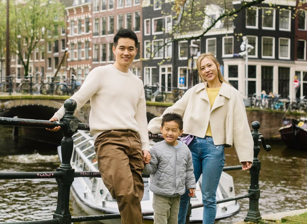 Jenny and Han Yue with their son on a trip to Amsterdam in 2024. Photo: Jenny Yue