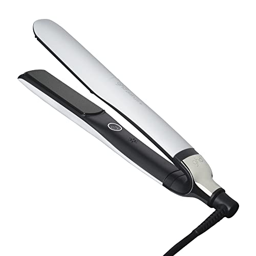 Ghd Platinum+ Styler ― 1" Flat Iron Hair Straightener, Professional Ceramic Hair Styling Tool for Stronger Hair, More Shine, & More Color Protection - White