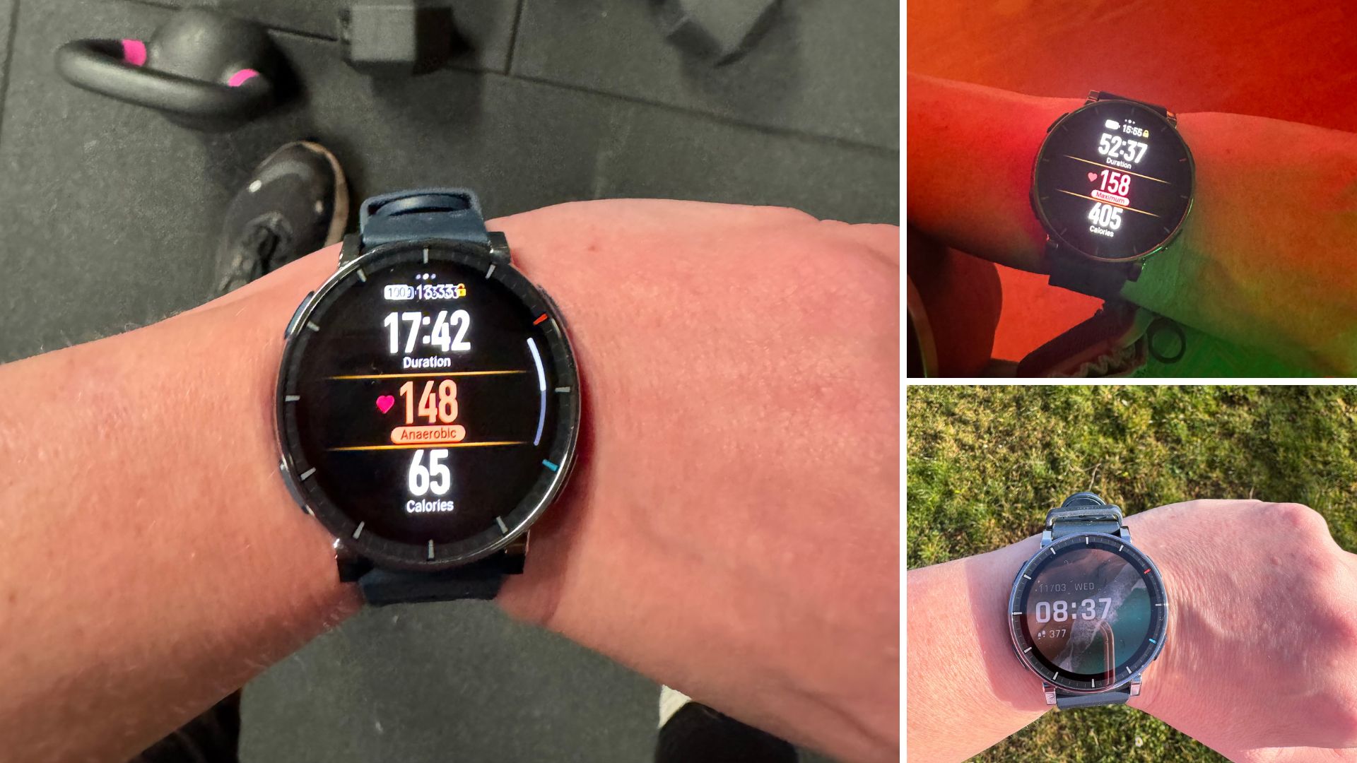 Writer Heidi Scrimgeour putting the Amazfit Active 3 Premium smartwatch to the test