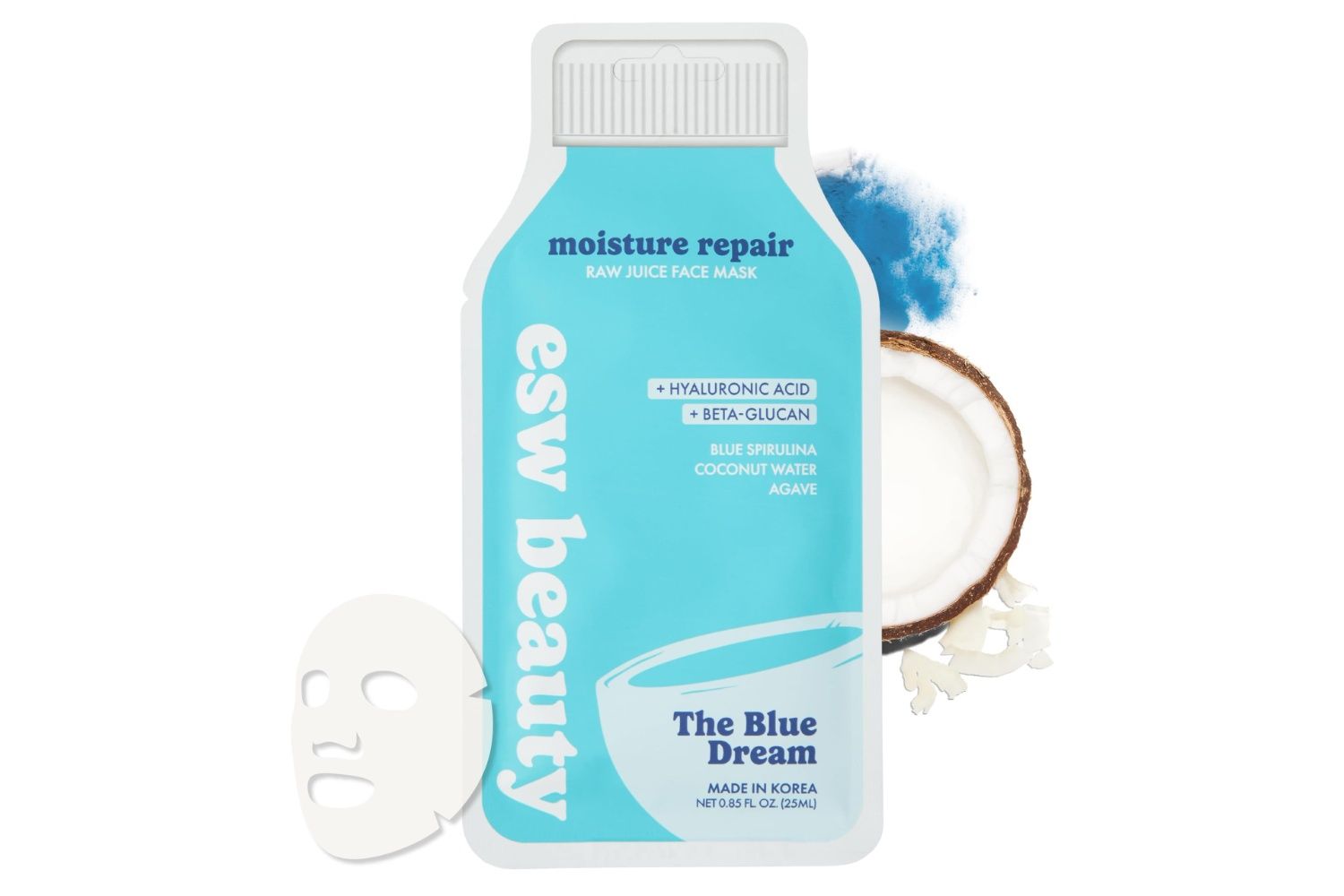 Esw Beauty The Blue Dream Moisture Repair Raw Juice Face Mask 