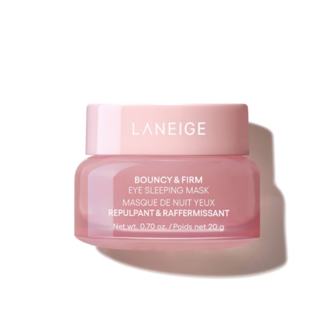A product shot of the LANEIGE Sleeping Eye Mask, on a white background