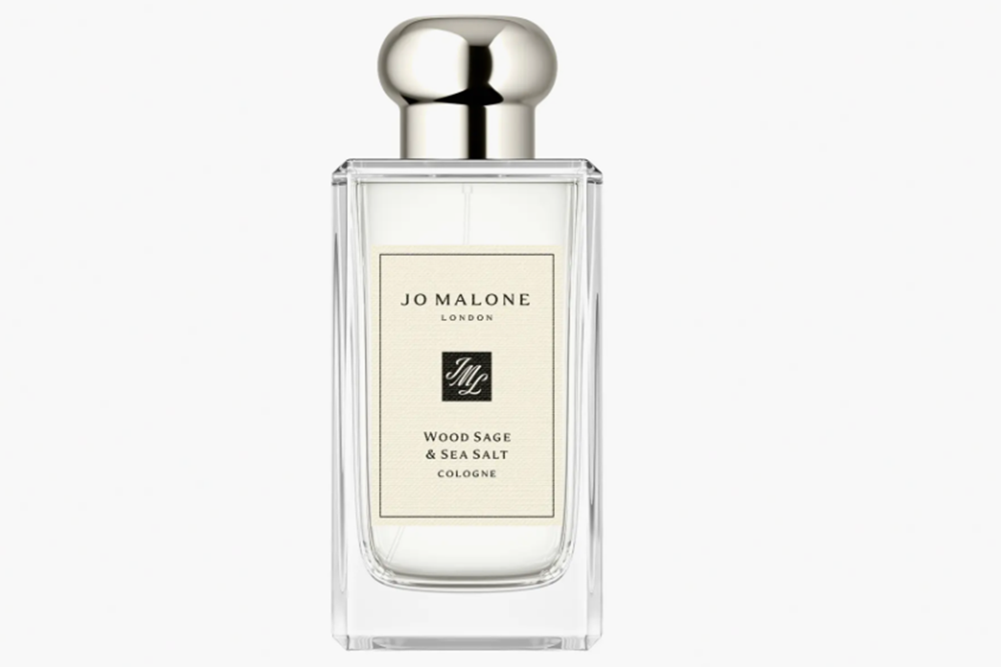 Jo Malone Wood Sage & Sea Salt cologne bottle.