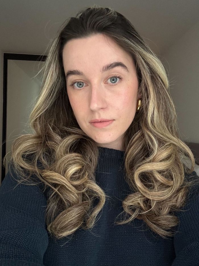 Deputy beauty editor Grace Lindsay after testing the Babyliss curler