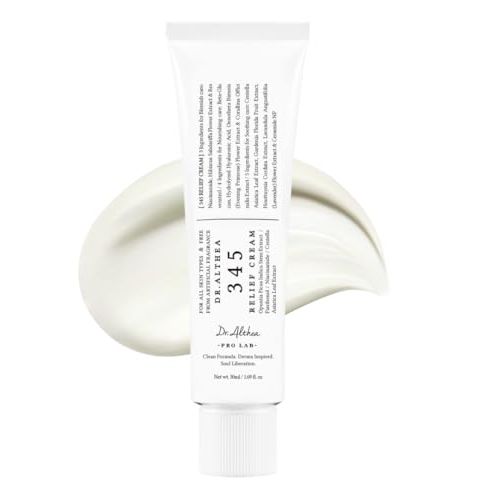 Dr.althea 345 Relief Cream | Daily Face Moisturizer for Blemish Relief | Soothing Recovery & Moisture Care | Korean Vegan Skincare for All Skin Types, 50ml (pack of 1)