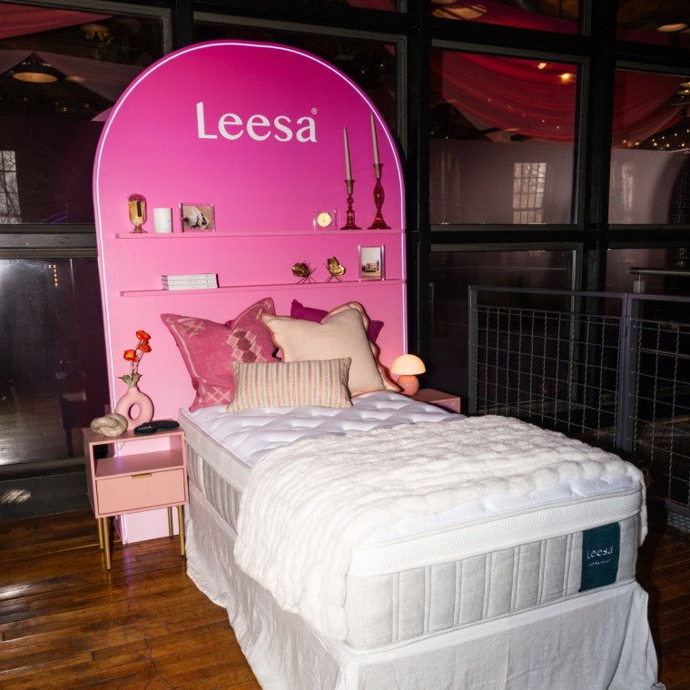 Leesa's booth provided the perfect photo opp. 