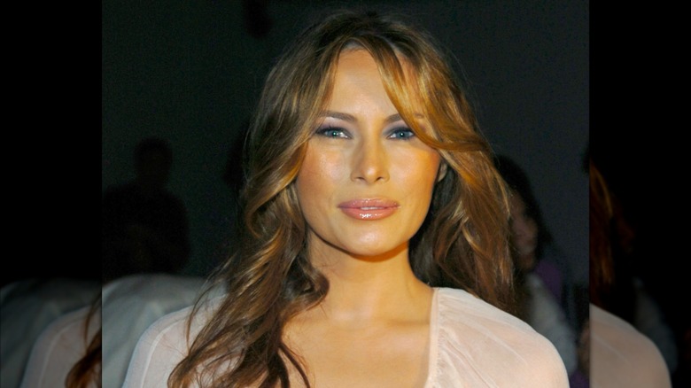 Melania Trump during Olympus Fashion Week Spring 2007