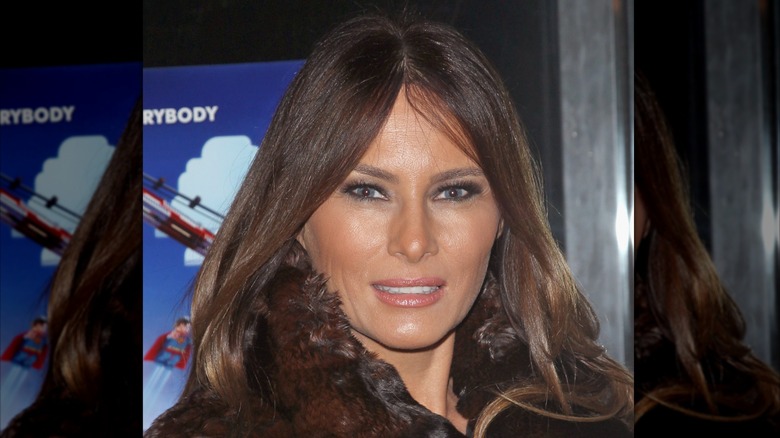 Model Melania Trump attends the Warner Bros. Pictures and Village Roadshow Pictures screening of 