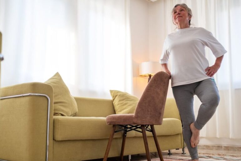 A Pilates instructor says these three standing moves are key for improving balance over 60