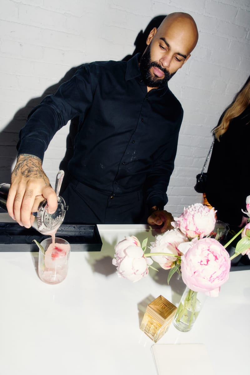 balmain beauty destin de balmain pop up event exclusive nyc new york city fragrance perfume scent peonies recap what went down here's what happen