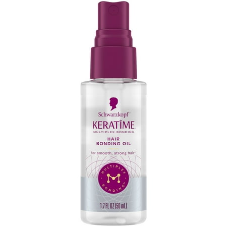 Schwarzkopf Keratime Hair Bonding Oil for Strong, Smooth Hair, 1.7 Fl Oz